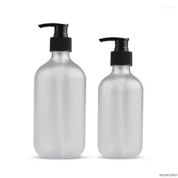 Förvaringsflaskor 300 ml/500 ml badrum schampo dusch gel flaska påfyllbar tvål dispenser plastpressning lotion a29 22 droppe