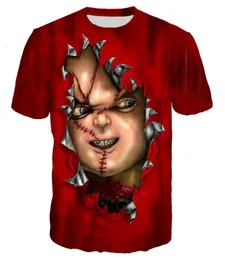 Horrorfilm Chucky T Shirt 3d Print T -Shirt Coole Männer Frauen lässig Streetwear Hip Hop Ropa Hombre 2020 Kleidung Harajuku Tops1379530
