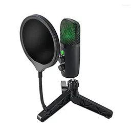 Microphones USB Desktop Podcast Computer Game Mic Noise Reduction Rgb Suitable For Vibrato Streaming Media Recording Small Set