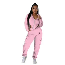Designer Women Tracksuits Two Piece Pants Set Ladies Long Sleeve Bodysuit Jumpsuit Top and Drawstring Trousers Matching Outfits N997#