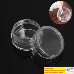 5 ml klare kosmetische kosmetische Probenbehälter mit plastischen Plastik 5 g Jar Topf Kleine leere Camping -Reise -Lidschatten -Gesichtscreme Lippenbalsam Flaschenlagerbehälter