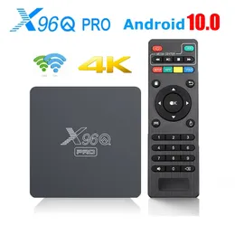 X96Q Pro Smart TV Box Android 10 AllWinner H313 Quad Core 2GB RAM 16GB ROM WIFI 4K TVBOXセットトップボックスメディアプレーヤー