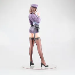 미니어처 장난감 아름다운 소녀 시리즈 결혼 한 경찰관 아키코 스탠딩 1/6 PVC 16cm 그림 애니메이션 모음 모델 인형 장난감 책상 장식 G
