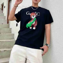 Camisetas masculinas Designer Spring Summer 22 New Bear Spoof Spoof T-shirt Manga curta Counter qp7x