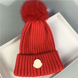 halsduk presentdesigner stickad och mössa halsduk vinter beanie hatt ull hatt kvinnor chunky stickad tjock varm faux päls pom beanie