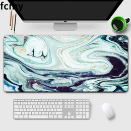 Tappetino per mouse liquido Art Strata Grande tappetino da gioco Compute Mat Gamer Stitching Desk Marble per PC Keyboard Carpet