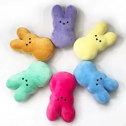 Wielkanocne zabawki bunny świąteczne 15 -cm Plush Toys Dzieciak Happy Easters Rabbit Dolls 6 kolor hurtowy dd