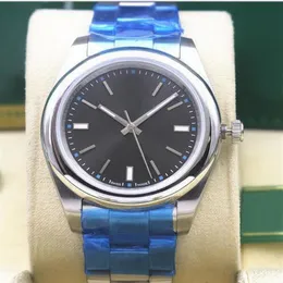 Неиспользуемые наручные часы Автоматические 39 -миллиметровые стальные браслеты модель 116000 116200 114200 114300 Серебряный индекс индекс механические часы для мужчин268Y