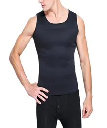 Männer039s Körper Shaper Sauna Weste Ultra Sweat Hemd Mann schwarzer Tailler Cincher Slimming Trainer Korsetts Shapewear7647866