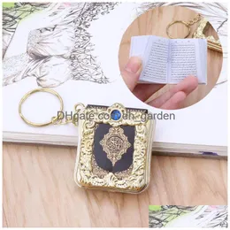 Klapety Lanyards Mini Ark Koran Książka prawdziwa papier może czytać arabski The Koran Bierek Muzułmańską Biżuterię Dowód dostawa moda Accessori DHPWO