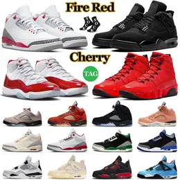 Designer Hiking Basketball Shoes Jumpman 3 4 5 9 11 Mens Trainers 3s 4s 5s 9s 11s Retro Military Black Cat Fire Red Thunder Bred Cherry Cool Grey Chile Men Womens Sports Sn