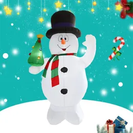 Рождественские украшения 8 -футовая надувная модель снеговика светодиодная флэш -флэш -флэш