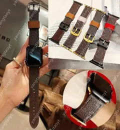 Top Designer Watchbands voor Apple Watch -band Band 38 mm 40 mm 41 mm 42 mm 44 mm 45 mm Iwatch 3 4 5 SE 6 7 Banden Lederen Bracelet3584921