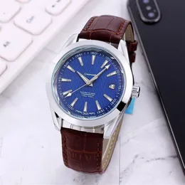 2021 nouvelles montres de luxe de haute qualité Trois points Mens automatique Montre mécanique montres-bracelets de designer Top marque Mode leathe286i