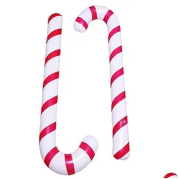 Christmas Decorations Inflatable Canes Classic Lightweight Hanging Decoration Lollipop Balloon Xmas Party Balloons Ornaments Adornme Dhaq8