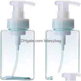 Paketleme şişeleri 450ml 15 oz köpük sabun dağıtıcıları petg pompa şişesi doldurulabilir konteyner seyahat şampuan el mousses banyo için sıvı dhdl7