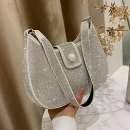 Kvällspåsar Luxury Handbag Women Bag Designer 2022 Fashion Bling Handväskor Sparkling Shiny Shoulder Sac Luxe CC