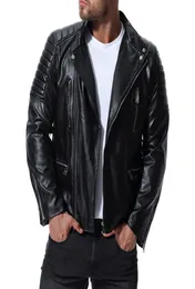 Pu Men Jacket Winter Disual Sheipper Pu Leather Judtible Stuctcycle Leather Jacket Men Slim Fit Mens Mens and Coats J1810294189874
