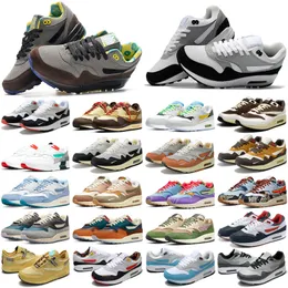 2023 Running Shoes Women Mens Trainers Patta Waves 1 Monarch Noise Aqua Maroon Black Cactus Jack 87 Baroque Brown Saturn Gold Cave Stone Sneakers size 36-45