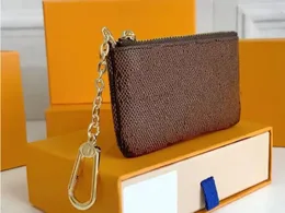 محفظة عملة جلدية أصلية تصميم فاخر مفتاح محفوظ P0UCH Wallet Man/Women Chain Bag مع حقيبة غبار ومحافظ مربع