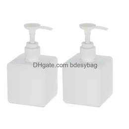 Förpackningsflaskor 250 ml påfyllningsbar flaskdusch gel schampo dispenser hand tvål pump container vätska för kök badrum droppe Deliv DHMO1