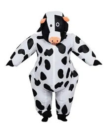 Inflatable Cow Costume for Adult Women Men Kid Boy Girl Halloween Party Carnival Cosplay Dress Blow Up Suit Animal Mascot Outfit Q3877486