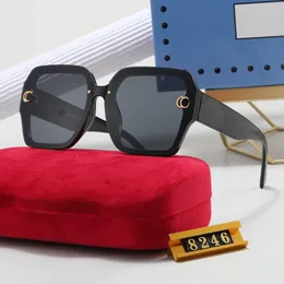 Óculos de sol Desiger para grandes óculos de grandes dimensões Luxo letra G em conjunto com rosto UV400 Driving