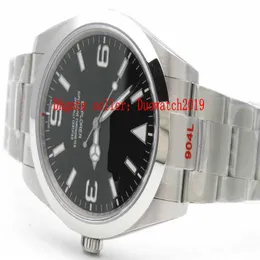 Mens Luxury Business Watch Edition Automatic Cal 3132 Движение ARF 904L Стальная полоса Black 214270 Sapphire Explorer 114270 F235N