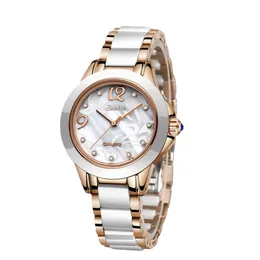 Начатые часы розового золота женщины Quartz Watches Ladies Top Luxury Женщины -запястья часы Girl Chock Жена подарок Zegarek Damski249b