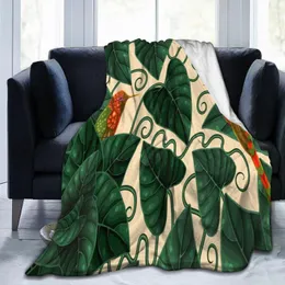 Coperte Coperta in pile caldo e morbido Colibrì tropicali Colibrì invernale Copridivano plaid 3 dimensioni Flanella di lavaggio meccanica leggera e sottile