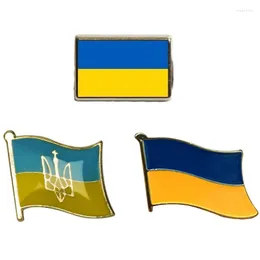 Brooches Coat Of Arms Ukraine Ukrainian Flag National Emblem Brooch Badges Lapel Pins