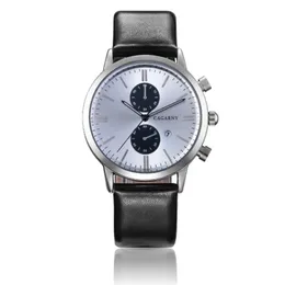 Cagarny Brand Mens 시계 자동 데이트 스테인리스 스틸 골드 패션 시계 클래식 스타일 relojes para hombre225t