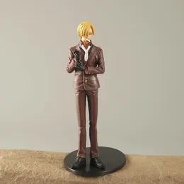 Novel Games Anime One Piece 17cm Vinsmoke Sanji Action Figures PVC Model Dolls Toys Kids Christmas F￶delsedagspresenter Figurer