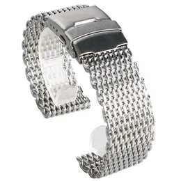 Schwarz Silber Gold 18mm 20mm 22mm 24mm Uhrenarmband Mesh Edelstahlarmband Armband Armreif Ersatzarmband Federstege3105