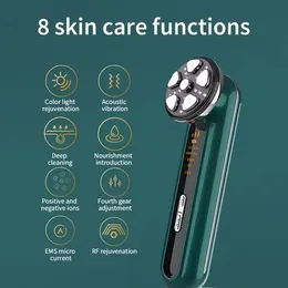 RF EMS LED Light Skin Rejuvenation Beauty Instrument Ansiktsbehandling Mesoterapi Radiofrekvens Skin ￥tdragande hudv￥rd ansikte massager