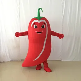 2022 Red Pepper Cartoon Mascot Mascot Performance Rekwizyty dla dorosłych anime postacie sukienka Halloween Xmas Parade garnitury