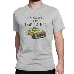 Herren-T-Shirts „I Survived My Trip To NYC“-T-Shirts für Männer, Peter Parker, tolle Baumwoll-T-Shirts, O-Ausschnitt, kurze Ärmel, 6XL-Oberteile