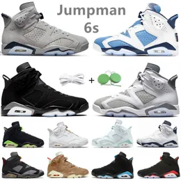 Jumpman 6 6s Erkek Basketbol Ayakkabıları Soğuk Gri Toro Metalik Gümüş Georgetown UNC Mavi Kırmızı Oreo Elektrikli Gece Yarısı Bordo Kızılötesi Erkek Eğitmenler Spor Sneakers 40-47