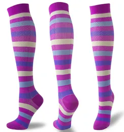 Nieuwe compressie sokken mannen vrouwen afgestudeerde drukkousen voorkomen dat spataderen de bloedcirculatie niet inspannen8089872