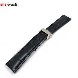 Uhr Aceeseories Armband FÜR TAG-Armband Echtes Slub-Lederband Braun Schwarz Gürtel 20 mm 22 mm 24 mm Ganze Bänder260R