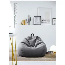 Stol täcker fast färg lat soffa lock med handtag modernt ingen fyllmedel bönpåse möbler skydd för inomhus utomhus 11 färger