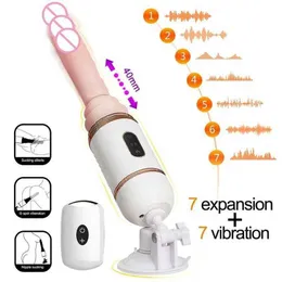 Sex Toy Massager Yeain Gun Machine Masturbação feminina automática com função de aquecimento Múltiplos modos de vibração e níveis de impulso