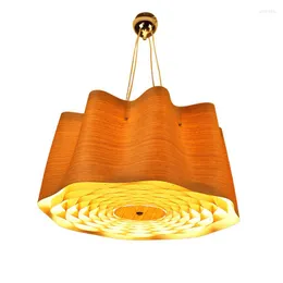 Pendelleuchten Moderne Lampe Wohnzimmer Led Kronleuchter Glanz Holz Restaurant Hängen Design Lamparas De Techo Colgante Moderna