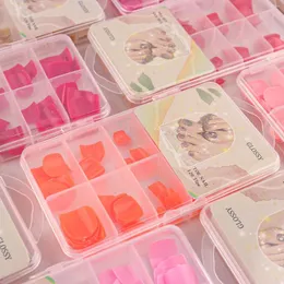 Nail Art Kits 120 Teile/schachtel Falsche Zehennägel Fuß Maniküre Werkzeuge Volle Gefälschte Tipps Natürliche Weiß Klare Farbe Dekorationen DIY Zubehör