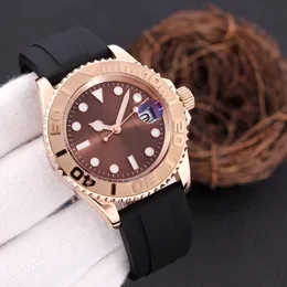 Mens watch designer relojes luxury watches 40mm sliding watch stainless steel rubber strap automatic mechanical luminous waterproof movement watcs mans Orologio.