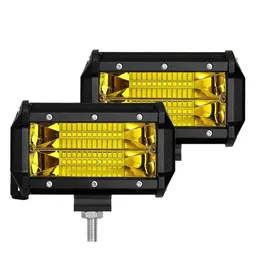 Yellow LED Light Bar Offroad 12v 24v Spotlight 3000K LED Work Light for Truck Moto SUV Atv 4x4 Boat Car Driving Fog Lights
