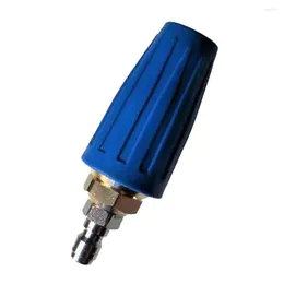 Vattenutrustning Mässingskontakt Turbo Head 1/4inch BSP Blue 3000PSI Cleaner Högtrycksmunstycke Snabbanslutning Plugverktygsdelar