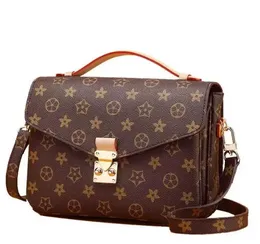 Designerska górna rączka M44876 POCHETTE kopertówki Luksusowe damskie torebki męskie kwadratowa torebka z paskiem na ramię listonoszka z prawdziwej skóry crossbody tote Wytłaczana torba