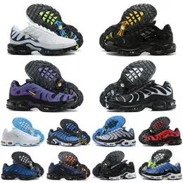 2023 TN Plus Running Shoes For Men Women Menns Sneakers Laser Blue Triple Black White Volt Glow Oreo Feminino Sneaker Sneaker Sports Outdoor Eur 36-47 com caixa