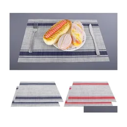 Mats Pads 2Pcs Table Coasters Pad Mat Stand per tazze Anti Slip Drink Insated Placemats Mobili da cucina Doily Drop Delivery Home Dhlgq